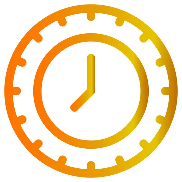 Icône Vectorielle Horloge Sur Fond Blanc — Image vectorielle