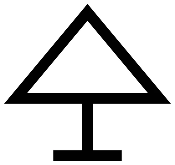 Richtung Zeichen Linie Vektor Symbol — Stockvektor