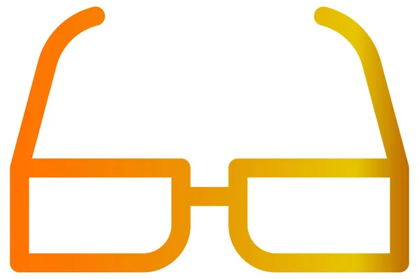 Ikona Wektora Okularów Białym Tle — Wektor stockowy