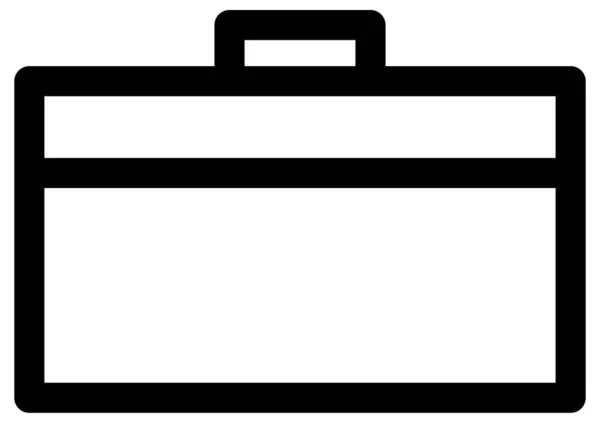 Briefcase Vector Icon White Background — Stock Vector