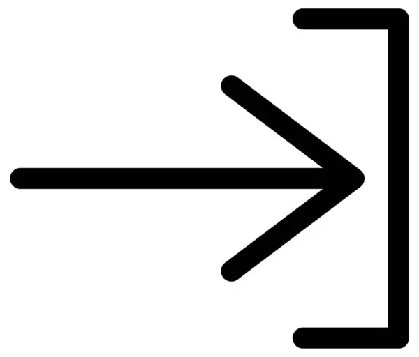 Pfeil Nach Oben Symbol Vektorabbildung — Stockvektor