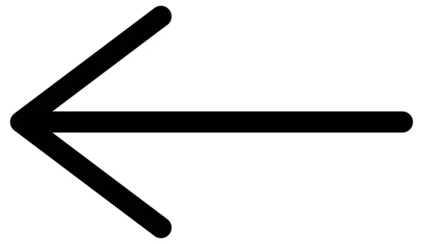 Icono Flecha Vector Ilustración Estilo Símbolo Icónico Plano — Vector de stock