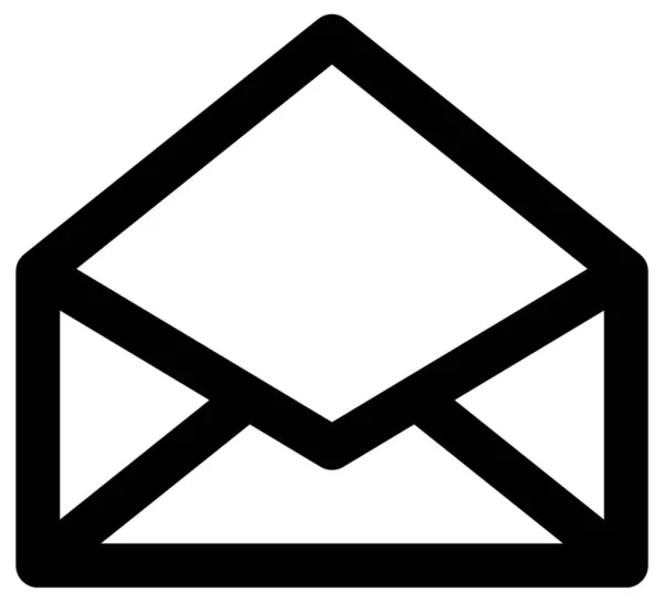 Envoyer Mail Icône Vectorielle Isolée Sur Fond Blanc — Image vectorielle