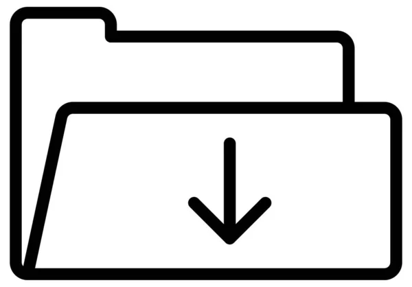 Dateiordner Vektorsymbol — Stockvektor
