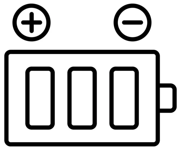 Enkel Och Minimalistisk Bensinstation Fet Vektor Ikon — Stock vektor