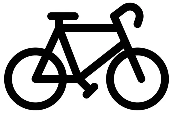 Bicicleta Vector Icono Plano — Archivo Imágenes Vectoriales