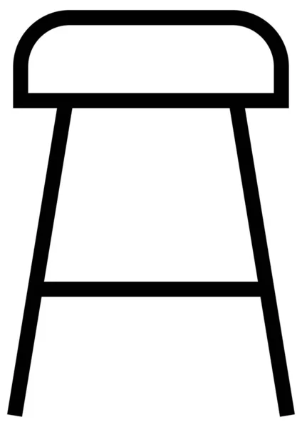 Vektorová Ilustrace Ikony Nábytku — Stockový vektor