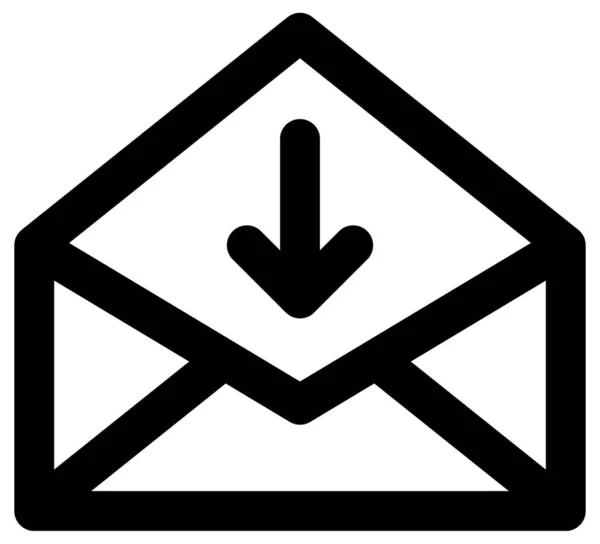 Icône Vectorielle Simple Courrier — Image vectorielle