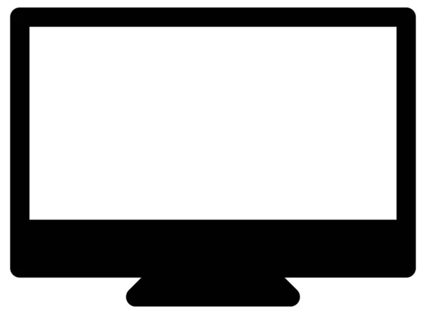 Іконка Телевізора Ізольована Білому Тлі — стоковий вектор