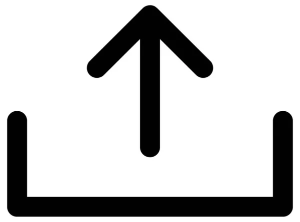 Pfeil Vektor Symbol Hochladen — Stockvektor
