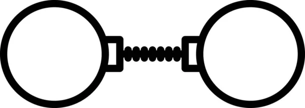 Einfache Und Minimalistische Militärische Vektor Ikone — Stockvektor