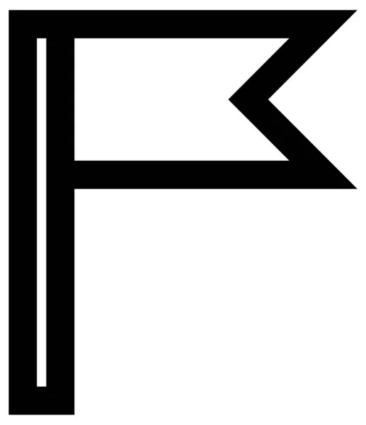 Κατεύθυνση Βέλος Γραμμή Διάνυσμα Εικονίδιο Στυλ Είναι Περίγραμμα Επίπεδη Σύμβολο — Διανυσματικό Αρχείο