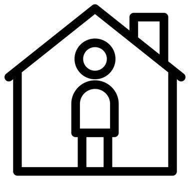 Basit ve minimalist covid-19 vektör simgesi. tıp ve sağlık hizmeti kavramı