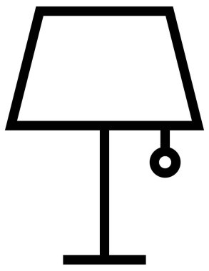 Mobilya simgesinin vektör illüstrasyonu