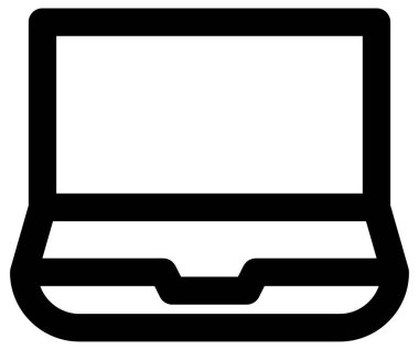 dizüstü bilgisayar basit vektör simgesi.