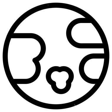 Beyaz üzerine basit ve minimalist ekoloji vektör simgesi