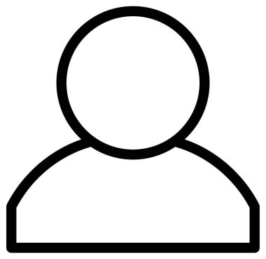 kullanıcı simgesi vektörü, düz avatar, pictogram biçimi