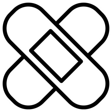 tıbbi ve sağlık çizgisi vektör simgesi.