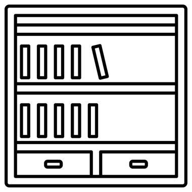 Mobilya simgesinin vektör illüstrasyonu