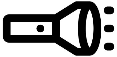 Beyazın üzerinde basit ve minimalist kamp vektör simgesi 