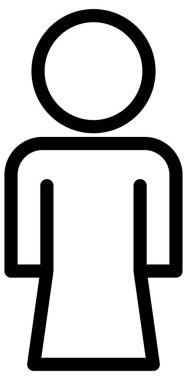 Otel ve servis satırı vektör simgesi.