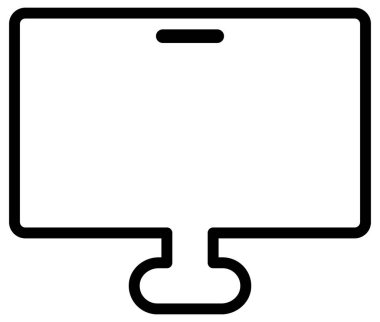 ofis ve bilim hattı vektör simgesi.