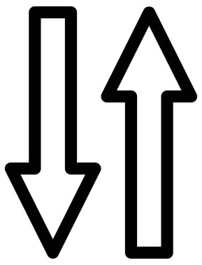 Okları vektör simgesine doğru yönlendir. biçim düz grafik sembolü, siyah renk, beyaz arkaplan.