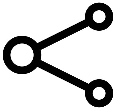 paylaşımcı satır vektörü simgesi.