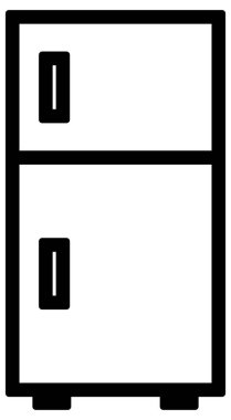 Mobilya simgesinin vektör illüstrasyonu