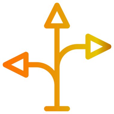 Beyaz arkaplanda ok vektör simgesini birleştir