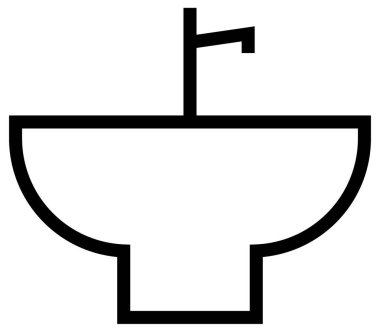 Mobilya simgesinin vektör illüstrasyonu