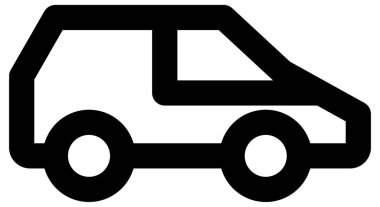 Beyazın üzerinde basit ve minimalist kamp vektör simgesi 