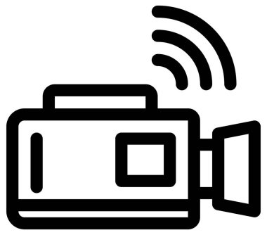 Beyaz üzerine basit ve minimalist haber ve gazetecilik vektör simgesi