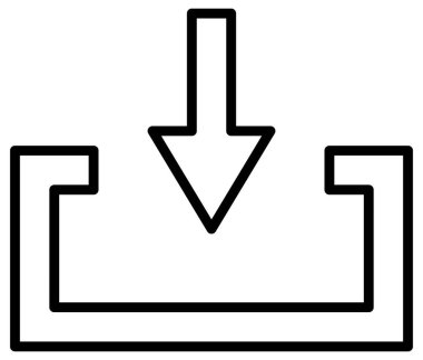 Basit ve minimalist uygulama kullanıcı arayüzü vektör simgesi