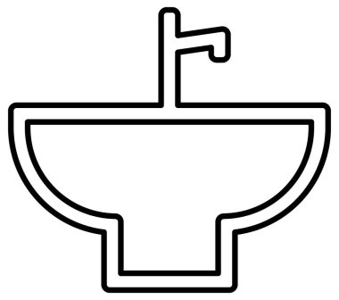 Mobilya simgesinin vektör illüstrasyonu