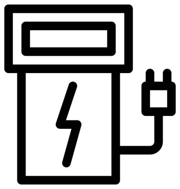 Beyaz üzerine basit ve minimalist ekoloji vektör simgesi