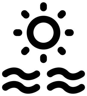 Beyazın üzerinde basit ve minimalist kamp vektör simgesi 