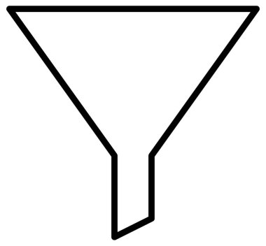 huni, beyaz arkaplanda izole edilmiş basit vektör simgesi