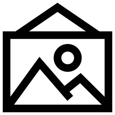 yaz koyu simgesi, vektör illüstrasyonu 