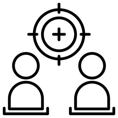 protesto simgesi, satır vektör illüstrasyonu 