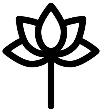 çiçek simgesi vektör illüstrasyonu