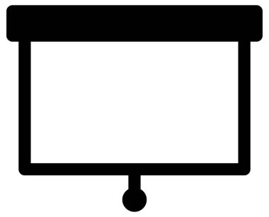 Boş bir ekranın vektör illüstrasyonu