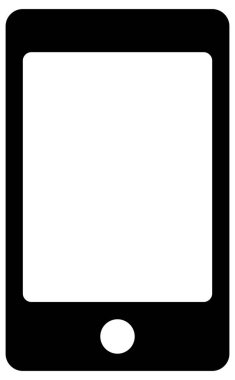 cep telefonu simgesi. vektör illüstrasyonu