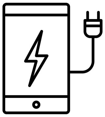 Beyaz üzerine basit ve minimalist ekoloji çizgi vektör simgesi