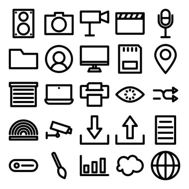 Ortam basit vektör simgeleri 