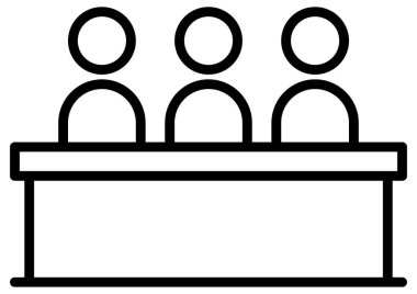 protesto simgesi, satır vektör illüstrasyonu 