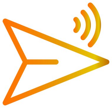 İleti vektör simgesi gönder