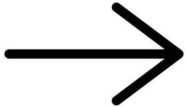 ok simgesi vektör illüstrasyonu