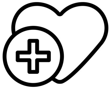 kalp çizgisi vektör simgesi