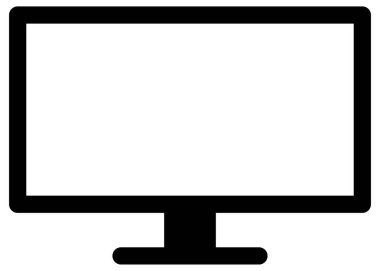 Basit ve minimalist alışveriş vektörü simgesi